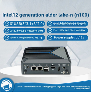 Direto Da Fábrica Personalizável Mini PC CAIXA Intel N100 8G <span class=keywords><strong>DDR3</strong></span> 128G SSD Armazenamento <span class=keywords><strong>3</strong></span> Anos UE/EUA Garantia JP para Negócios Suporte Novo - Product Image 3