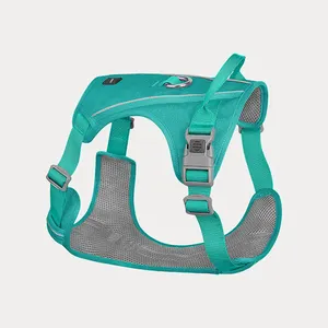 Fabricant OEM de harnais d'aventure pour animaux de compagnie personnalisé pour la marche en plein air harnais pour chien réfléchissant doux et confortable en gros