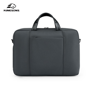 KINGSONS Business Laptop Bag Black Polyester Zipper Closure Crossbody <b>Briefcase</b> For Office Travel - Product Image 3