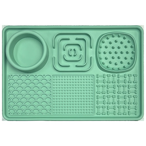 Indoor Food Grade Silicone <b>Cat</b> Lick Mat Dog Slow <b>Feeder</b> Plate Anti Choking Leak Proof Durable Easy Clean Pet Feeding Bowl Small - Product Image 6