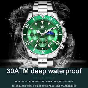 POEDAGAR 902 Special Make Custom Mens Quartz Watch Exclusive Steel Strap 6 Hands Chronometer Storage Business Watch Factory - Product Image 1