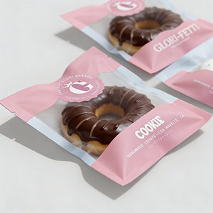 Customized logo Printed Design Food Grade Baking Packaging <strong>Bread</strong> <strong>Bag</strong> Laminated Plastic Small Clear Heat Sealing Cookie <strong>Bags</strong> - Product Image 3