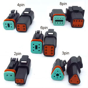 DT06-2S tahan air, Deutsch DT Series 2 Pin Otomotif Konektor dibentuk kabel perakitan - Product Image 5