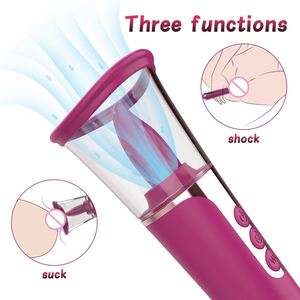 S-Hande Real lengua chupar y lamer vibrador para mujeres pecho clítoris succionador bomba - Product Image 2