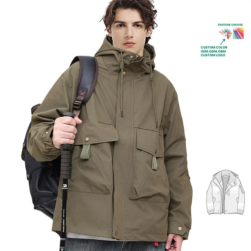 Custom Logo New Style Men Loose Casual White Duck Down Thick Bubble Puffer Jacket Coats