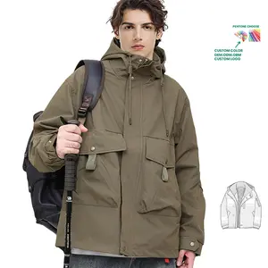 Casaco de parka com bolhas grosso para homens, casaco casual branco com logotipo personalizado, novo estilo solto e de penas de pato