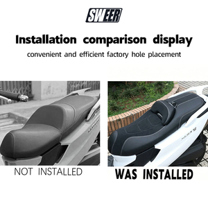 Reposapiés y Cojín para Asiento de Motocicleta KYMCO CT250 - Espuma de PU de Alta Elasticidad, Suave e Impermeable para Modificación y Mejora - Product Image 6