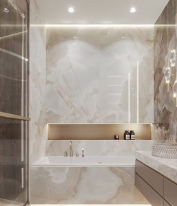 Mármol de Ónix Blanco Natural |   Marfil Suave con Vetas Doradas para Interiores de Lujo Serenos - Product Image 5