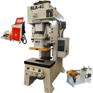 Máquina de fabricación de soporte de esquina de hierro en ángulo de esquina en forma de L y <span class=keywords><strong>prensa</strong></span> eléctrica de Punzonadora con molde de punzonado - Product Image 4