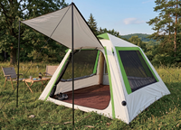 Tente de camping familiale gonflable automatique pour la randonnée et la plage, abri instantané extérieur, imperméable et résistant au vent