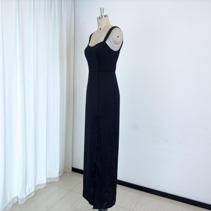 Black Designer Bridesmaid Dress