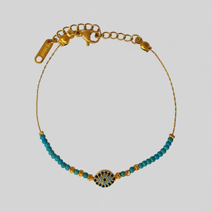 สร้อยข้อมือแฟชั่นประดับลูกปัดลายตาปีศาจ - Product Image 2