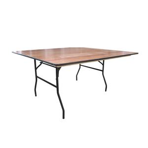 Meubles de bar de mariage, table de banquet pliante carrée pour fête, Portable, Camping, table de barbecue, Table pliante carrée en bois, vente en gros - Product Image 5