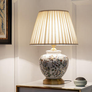 <strong>Modern</strong> Chinese <strong>Style</strong> Full Copper Ceramic Decorative <strong>Table</strong> <strong>Lamp</strong> - Product Image 5
