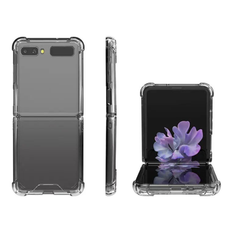 Transparent Case For Samsung Galaxy Z Flip 3 Crystal Clear Case Folding Protective Back Cover For Galaxy Z Flip 3 5G Case