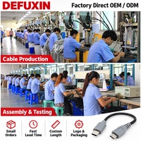 Kabel DEFUXIN USB C ke Micro USB 25cm Tipe-C Male ke Micro B Male OTG Adaptor Pengisian Daya dan Data untuk Ponsel Android