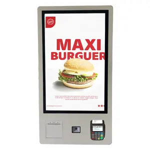 Quiosque de auto-serviço para fast food, quiosque de auto-pagamento para restaurantes McDonald's KFC, 21,5 32 polegadas