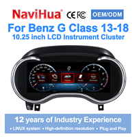 Navihua Nouvelle Arrivée Tableau de Bord Numérique Linux CarPlay Écran LCD Compteur de Vitesse pour Mercedes Benz Classe G W463 2013-2018