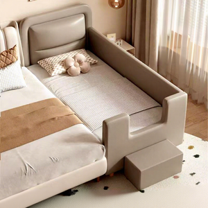 <span class=keywords><strong>Lit</strong></span> bébé moderne haut de gamme au design tendance, avec rebord élargi et <span class=keywords><strong>lit</strong></span> d'appoint avec barrière de sécurité pour chambre d'enfant - Vente chaude - Product Image 3