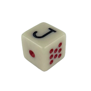 <span class=keywords><strong>Dés</strong></span> de poker polyédriques en acrylique de 16 mm avec coins carrés et arrondis J K Q 1 9 10 pour jeux de société - Product Image 5