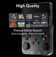 Console de jeux rétro sans fil HX Gameboy R36S pour enfants de 8 à 12 ans, console amusante avec écran de 3,5 pouces, jeux de carnaval rétro R36S