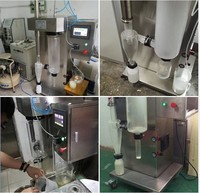 Hotsale Automatisering Maken Melk Ei Fruit Poeder Lab Schaal Glazen Sproeidroger 1.5-2,5 L/H Sproeidroogapparatuur