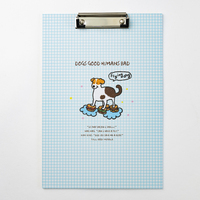 Porte-documents A4 personnalisé en carton avec motifs amusants de chats et chiens, idéal pour étudiants et bureau, support de documents LEBORN imprimé CMJN