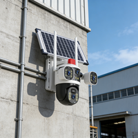 Caméra solaire PTZ extérieure multi-lentilles 4 millions de pixels connectée 4G HZ