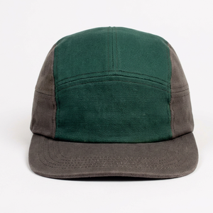 Gorra de béisbol unisex con bloques de color verde y gris, estilo casual, ajuste regulable, para las cuatro estaciones - Product Image 1