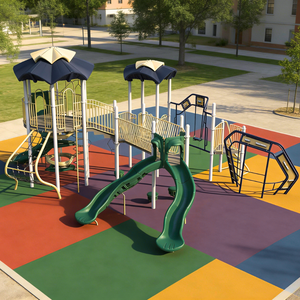 Juego de Toboganes para Exteriores para Jardín Residencial, Área Residencial, <span class=keywords><strong>Parque</strong></span> <span class=keywords><strong>Municipal</strong></span>, Resort, <span class=keywords><strong>Parque</strong></span> <span class=keywords><strong>Infantil</strong></span> al Aire Libre - Product Image 1
