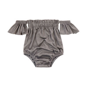 Combinaison à épaules dénudées pour fille, body pour petite fille, vêtements pour bébé en gros - Product Image 1