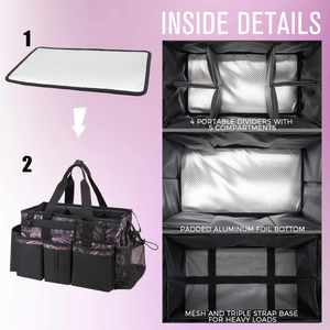 Large Supplies Bag with Multiple Pockets for Housekeeping Tools, <b>Cleaning</b> Products <b>Caddy</b> Organizer - Product Image 4
