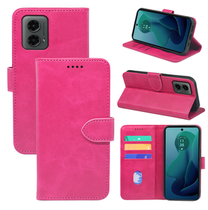 เคสโทรศัพท์แบบกระเป๋าสตางค์แม่เหล็กพร้อมช่องใส่บัตรเครดิตสำหรับ Motorola Edge 50 Fusion G52J 5G II G53Y G53S G84 E14 G04s G24 <span class=keywords><strong>G</strong></span> 5G 2024 - Product Image 1