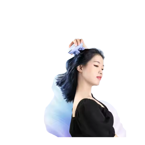 Masseur de cuir chevelu avec lumière rouge et dispositif en silicone - Product Image 1