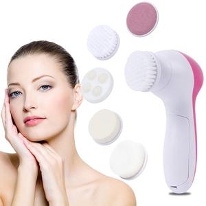 <span class=keywords><strong>Brosse</strong></span> <span class=keywords><strong>nettoyante</strong></span> électrique faciale colorée à piles bon marché 5 en 1 Nettoyeur de pores Exfoliants Traitement de l'acné Étanche 2 vitesses - Product Image 6
