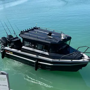 CE Approved 25ft 7.5m Affordable Aluminum Full Cabin Fishing Boats für verkauf