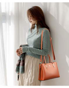 High Quality Women's Bags Wholesale Shoulder Strap PU Leather Bucket Bag Ladies Hand Bags - Product Image 2