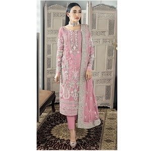 Nueva Colección de Trajes Pakistaníes Semi-Confeccionados para Mujer, para Fiestas y Festivales, Exportación de la India - Product Image 1
