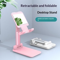 Support de téléphone pliable pour tablette, idéal pour les paresseux, diffusion en direct, cours en ligne, support universel télescopique rotatif