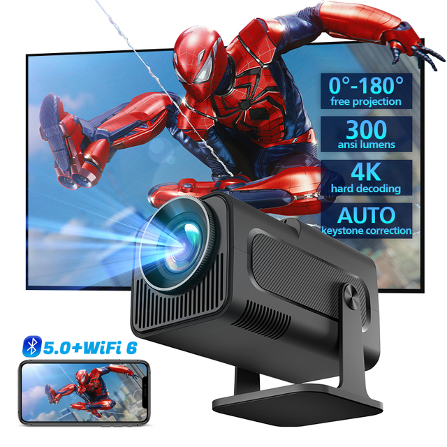 Hotack Wholesale HY320 Full Hd Native 1080P Home Cinema Projector Portable Outdoor Mini Proyector 4k