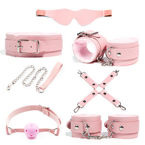 SM para Parejas, Juego de Roles Fetichistas, Bondage, Estampado de Leopardo, Esposas de Cuero, Látigo, Collar, Mordaza, 18+, Set de Restricción - Product Image 4
