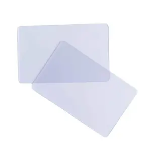Tarjeta DE CRÉDITO transparente de alto nivel Tarjeta NFC transparente mate en blanco imprimible de plástico