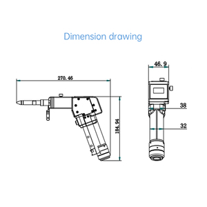 Pistolet de soudage laser à fibre portatif QILIN DWT20, machine de soudage laser 4 en 1 pour l'élimination de la rouille - Product Image 4