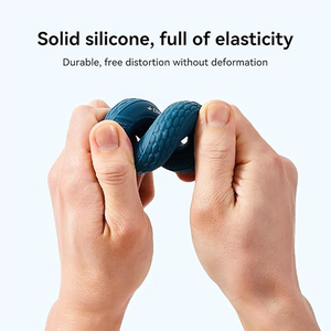 Renforçateur de force de préhension en silicone à 2 niveaux, 20-80 lb, anneau de préhension, entraîneur de doigts, entraîneur des muscles de la main et du poignet, soulagement du stress - Product Image 4