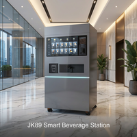 Kiosco Expendedor de Bebidas JK89, Resistente a la Intemperie, para Café Frío, Refrescos y Jugos, con Tecnología IoT Inteligente para Escuelas y Parques
