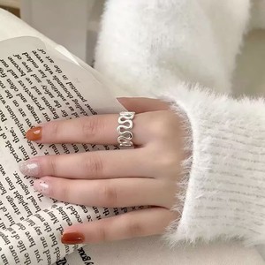 925 Sterling Silver Wave <b>Ring</b> For Women <b>Open</b> Band Geometric Design Everyday Wear Jewelry - Product Image 1