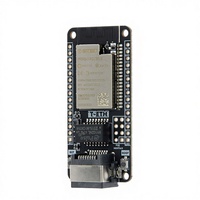 Carte de développement T-ETH-Lite ESP32 partiellement équipée avec module Ethernet, fonction carte TF, bouclier POE, RTOS embarqué