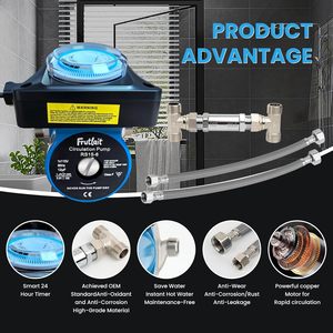 Frutlait Circulation Pump Rs15 6 With Timer For Indoor Use 115v 60hz Blue Metal Water <b>Heater</b> Parts - Product Image 4