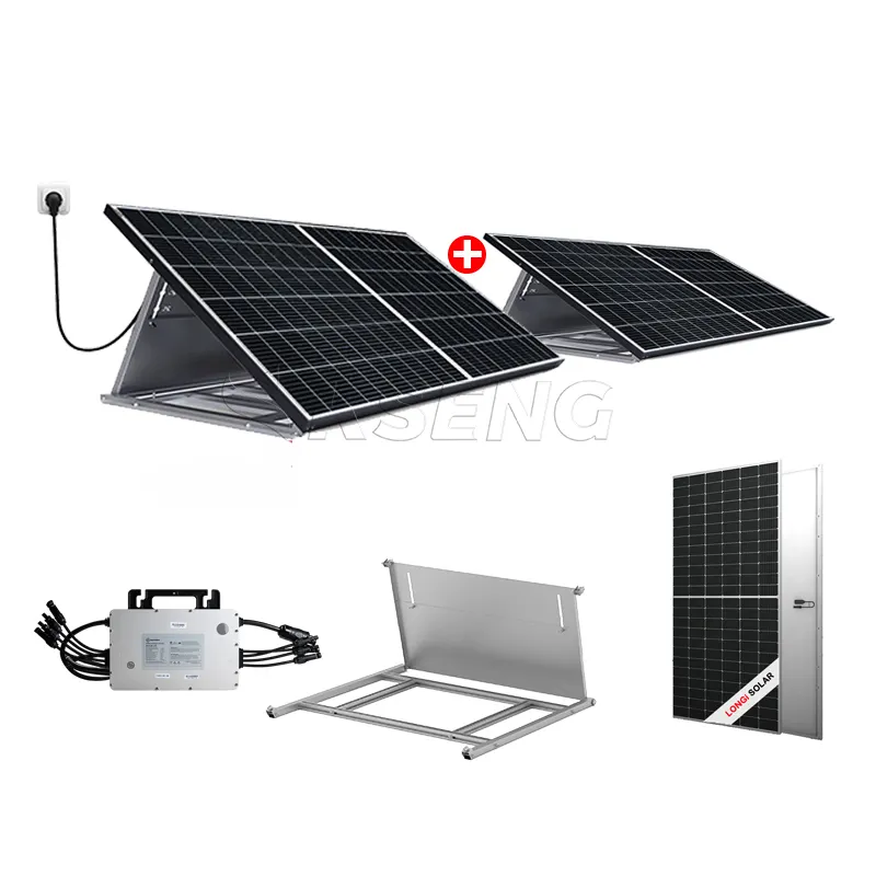 Stock DE LA UE Jardín Balcón Sistema de montaje de panel solar Balcón Planta de energía en la red 800W Balkonkraftwerk Plug & Play