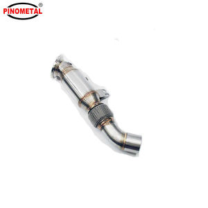 Ukuran kustom 3.5 ''SS Turbo baja tahan karat Downpipe untuk B58 BMW M140i M240i 340i 440i 540i 740i Series - Product Image 2